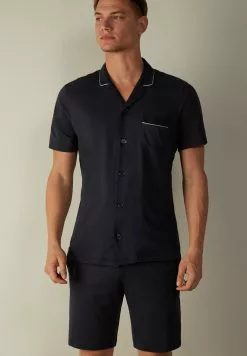 Intimissimi KURZER PYJAMA DURCHGEKNÖPFT AUS SUPIMA-BAUMWOLLE - Pyjama