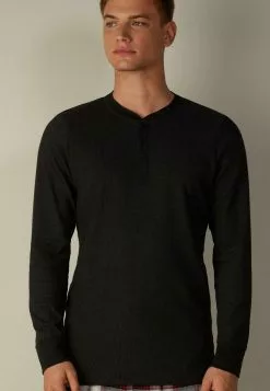 Intimissimi LANGÄRME MIT SERAFINO-KRAGEN AUS WARMER - Pyjamashirt