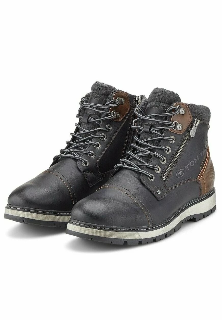 Tom Tailor LICENCE GEFÜTTERTE - Veterboots - Afbeelding 4