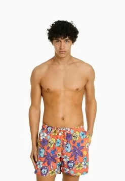 BERSHKA PRINTED - Zwemshorts